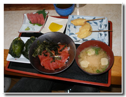 めはり寿司＆マグロ丼