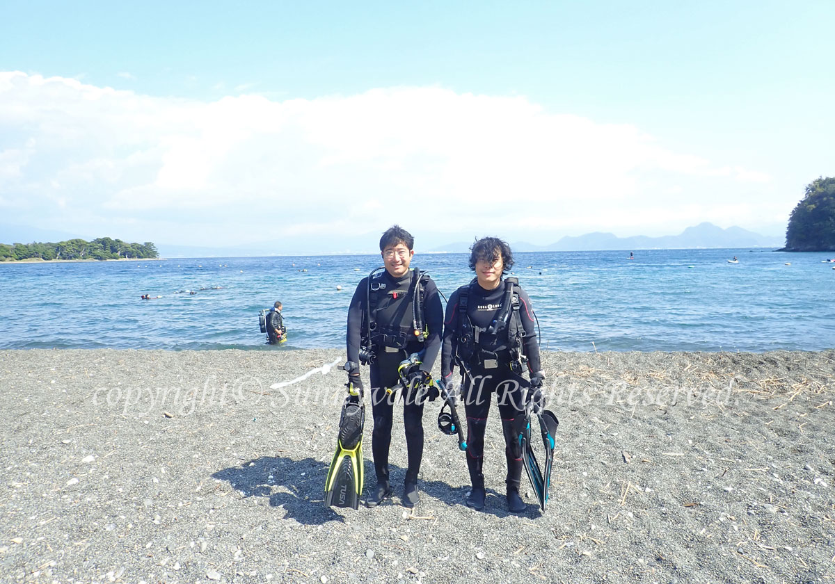 いい海、いい天気、ダイバー誕生