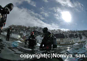 「流氷ダイビング」　のみやさん撮影