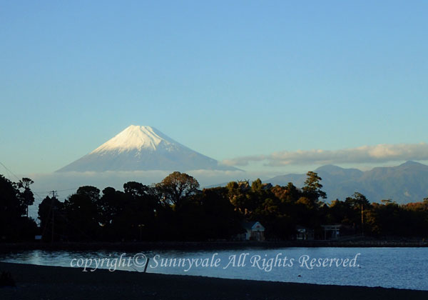 大瀬崎から見た富士山