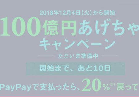 100億円あげちゃうキャンペーンって＼(◎o◎)／！